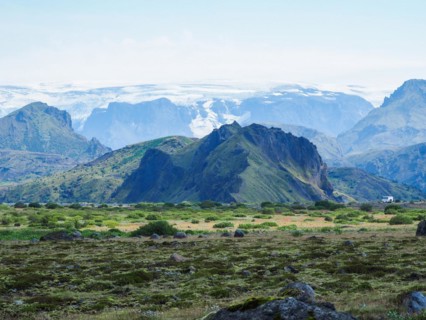 Hilly volcanic landscape