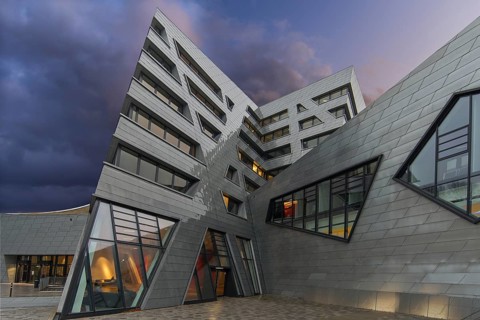 Modern university building by the American architect Daniel Liebeskind