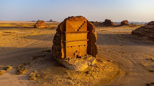 Aerial of the Tomb of Lihyan son of Kuza