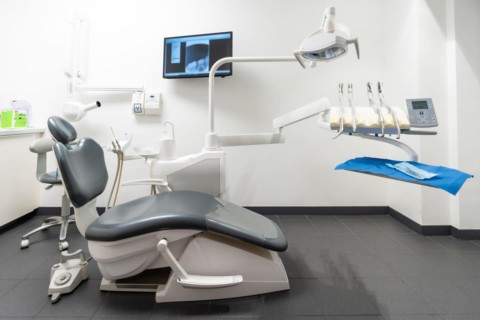 Modern dental practice. Dental chair