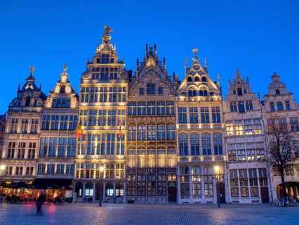 Facades of the Guild Houses on the Grote Markt