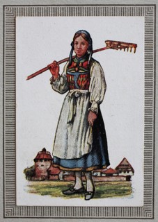 Traditional costumes in Germany in the 19th century