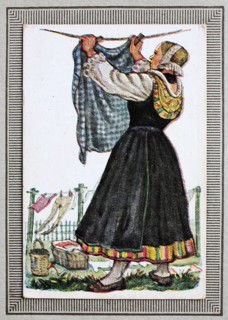 Traditional costumes in Germany in the 19th century