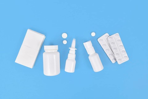 Medication for cold and flue. Nasal spray