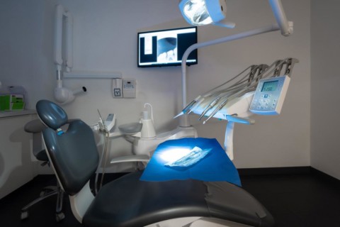 Modern dental practice. Dental chair