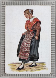 Traditional costumes in Germany in the 19th century