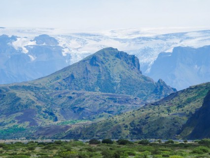 Hilly volcanic landscape
