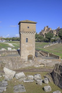 View of the Circus Maximus with Torre di Moletta