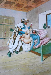 Erotic scene from the Victorian era