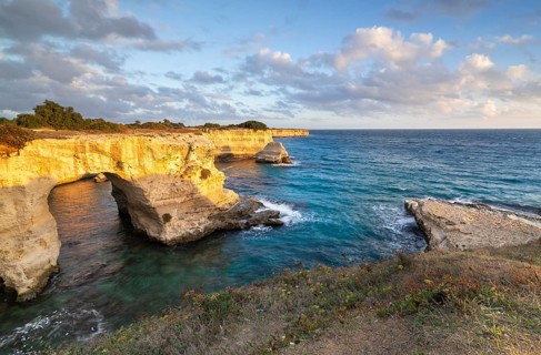 Blue sea with rocks