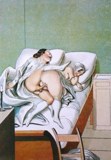 Erotic scene from the Victorian era