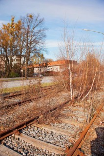 Dead tram track