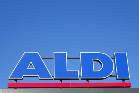 Sign and logo ALDI