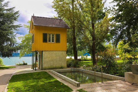 The old garden house in the villa gardens