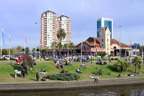 On the banks of the Rio Lujan