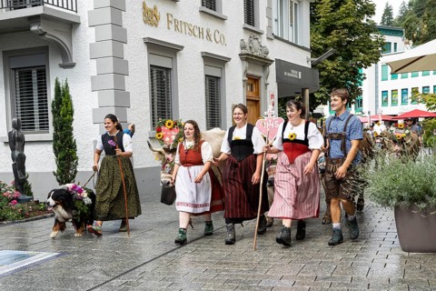 Alpabfahrt-Pradamee through the Staedtle