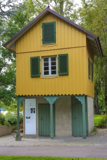 The old garden house in the villa gardens