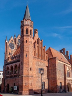 Brick building Tangermuende Town Hall