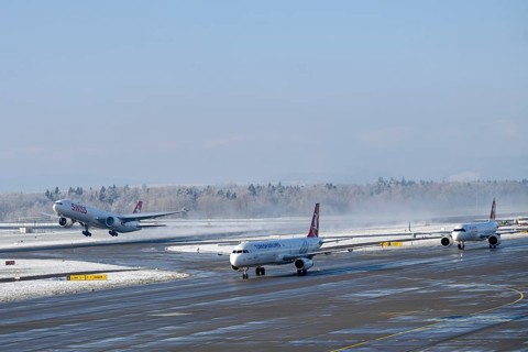 Departure Aircraft Swiss