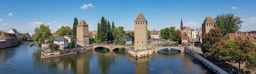Panoramic photo of the Petite France Tourist Attraction