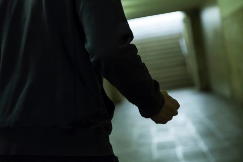 Man with clenched fist