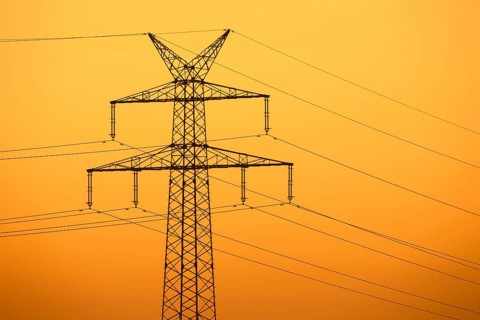 High-voltage electricity pylon