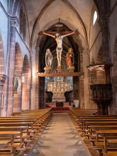 Interior of the Sainte-Croix Church