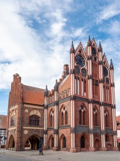 Brick building Tangermuende Town Hall