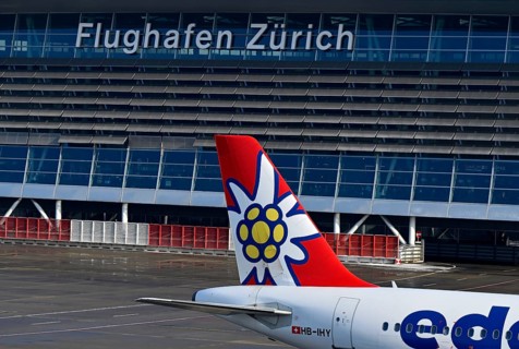 Tail fin Edelweiss Air