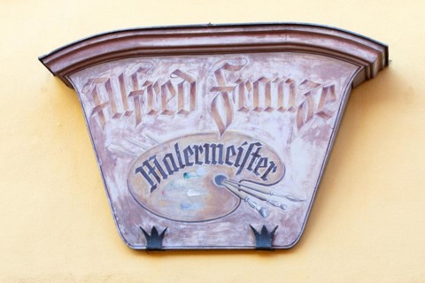 Historic business sign painter