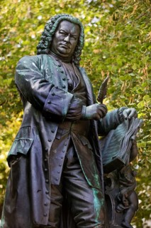 Bach Monument at the Bach House by Adolf von Donndorf