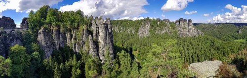 Panoramic photo Gansfelsen