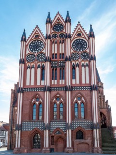 Brick building Tangermuende Town Hall