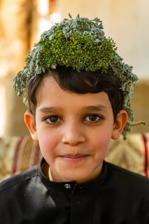 Young boy of the Qahtani Flower men tribe