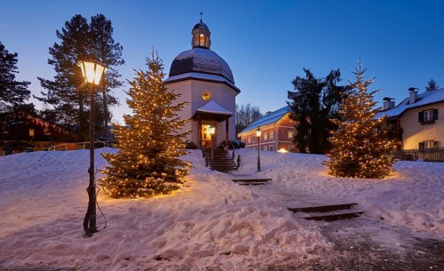 Silent Night Chapel in winter