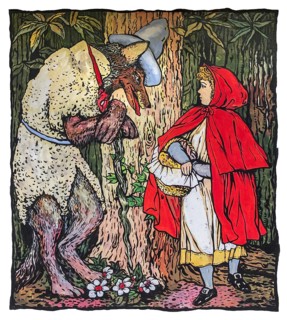 And she met a great Wolf in the wood.
