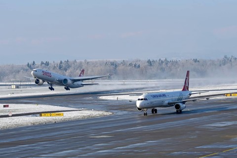 Departure Aircraft Swiss