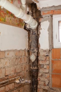Old sewage pipe