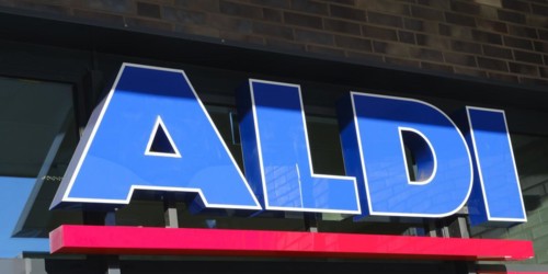 Sign and logo ALDI