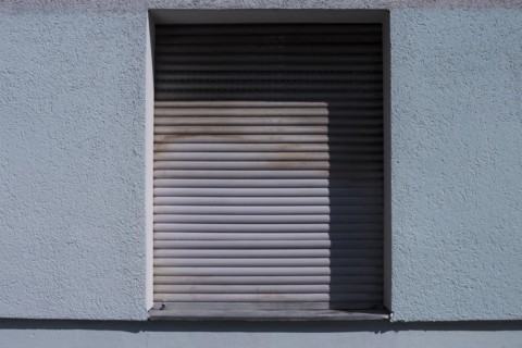 Window with closed blind