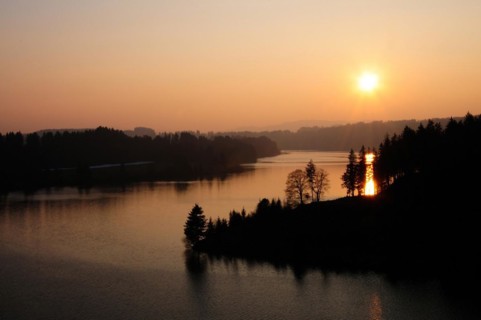 Sunset on the Lech