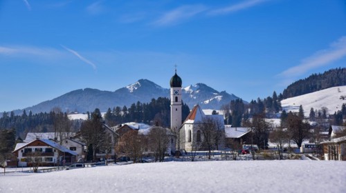 Maria Hilf pilgrimage church in Speiden in Ostallgaeu