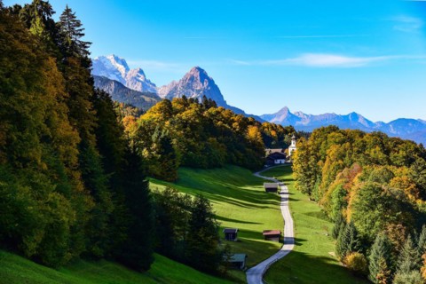 Wamberg above Garmisch in the Wetterstein mountains
