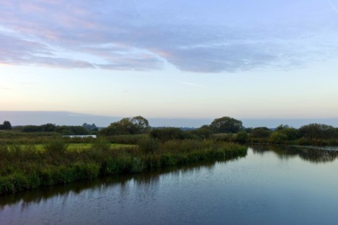 Sunrise in the Breites Wasser nature reserve