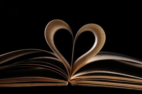 Book pages of a music book