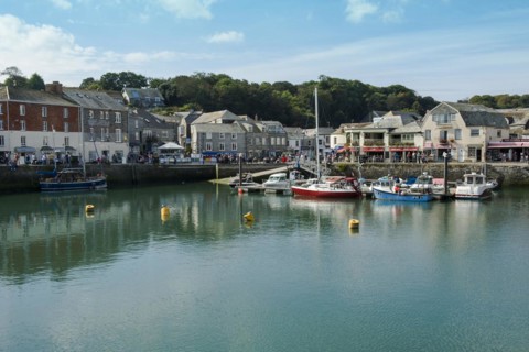 Town of Padstow viewed across the harbour