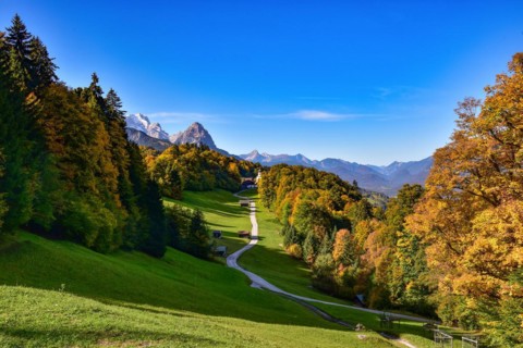 Wamberg above Garmisch in the Wetterstein mountains