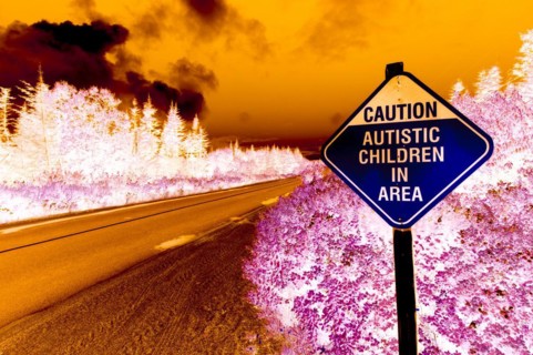 Caution Autistic Children in Area