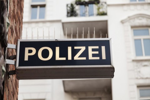 Police sign