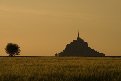Mont-Saint-Michel at sunset